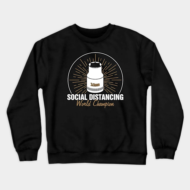 10mm Socket Social Distancing World Champion I Garage Crewneck Sweatshirt by az_Designs